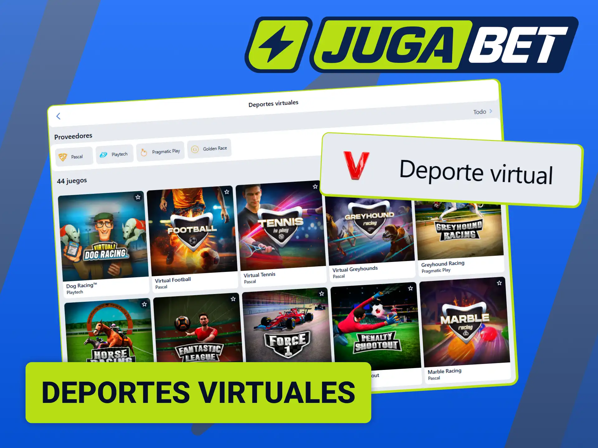 Apostá en las simulaciones y partidos de deportes virtuales en Jugabet.