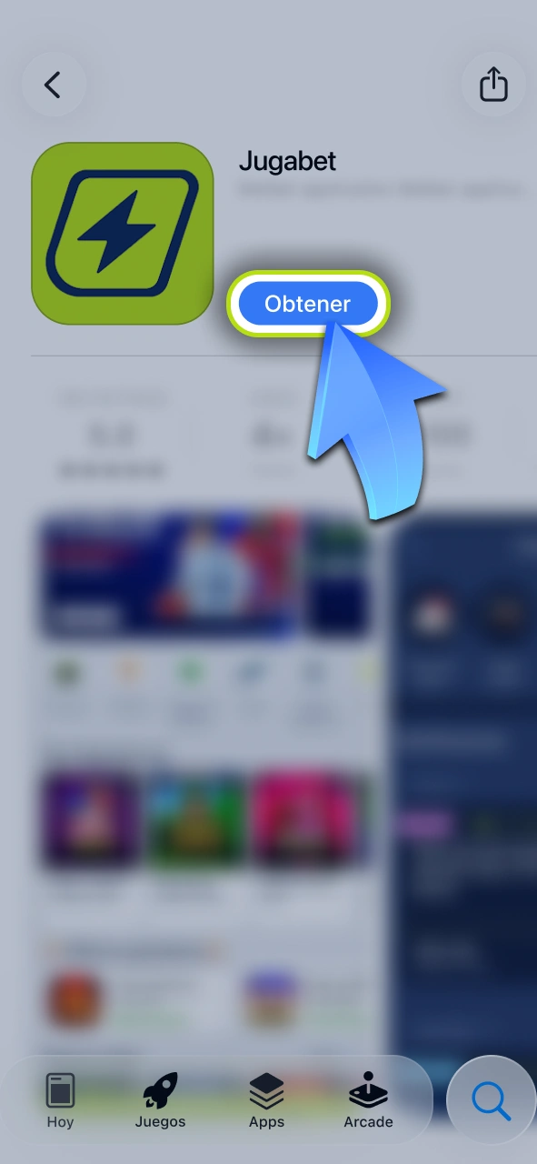 Instalá la app de Jugabet en tu dispositivo iOS para apostar en combates de MMA.